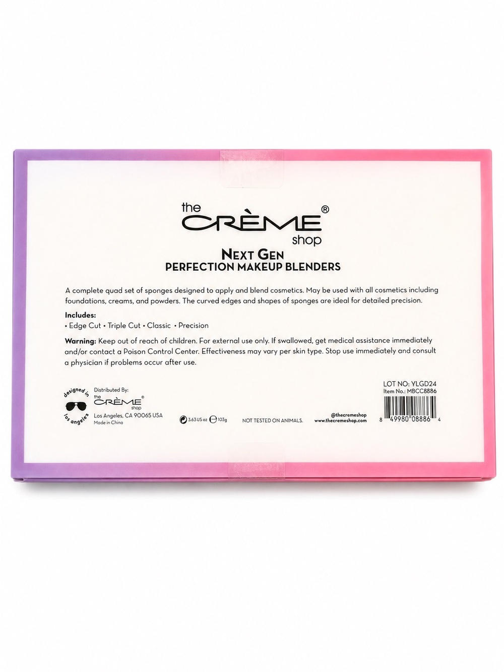 The Creme Shop Precious Marbles QTY. 4 Makeup Blender Sponge NIB Vegan $80 value - Picture 3 of 4